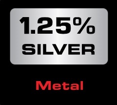 AudioQuest 1.25% Silver Metal Logo