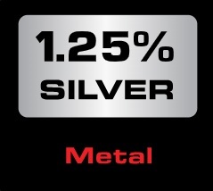 AudioQuest 1.25% Silver Metal Logo