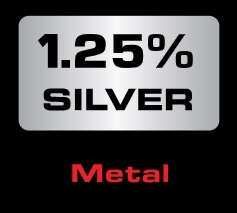 Audioquest 1.25% Silver Metal Logo