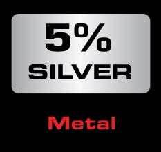 Audioquest 5% Silver Metal Logo