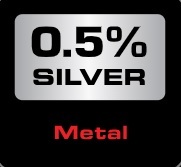 Audioquest IREDxx 0.5% Silver Metal Logo