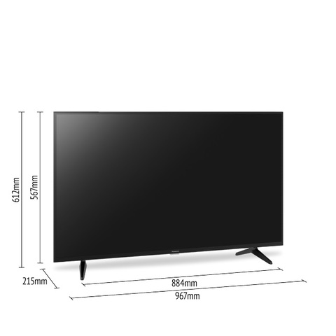 Panasonic TH-43MS600 TV Dimensions