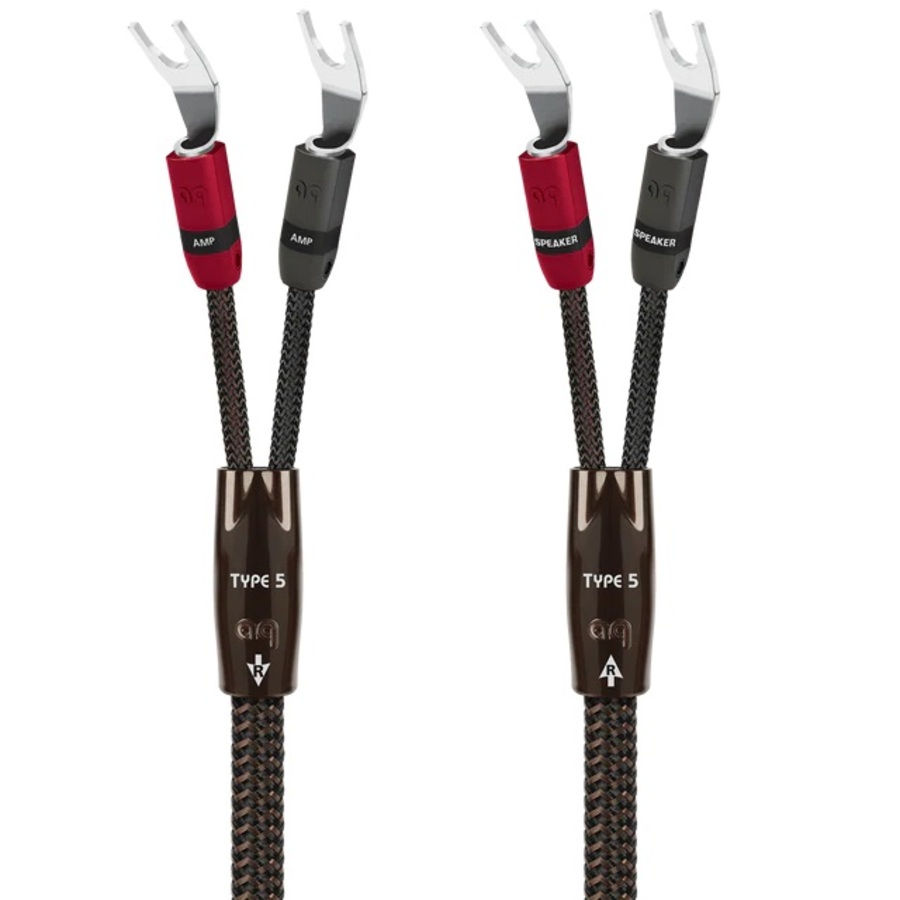 AUDIOQUEST TYPE 5 2M pair speaker cable. Banana -